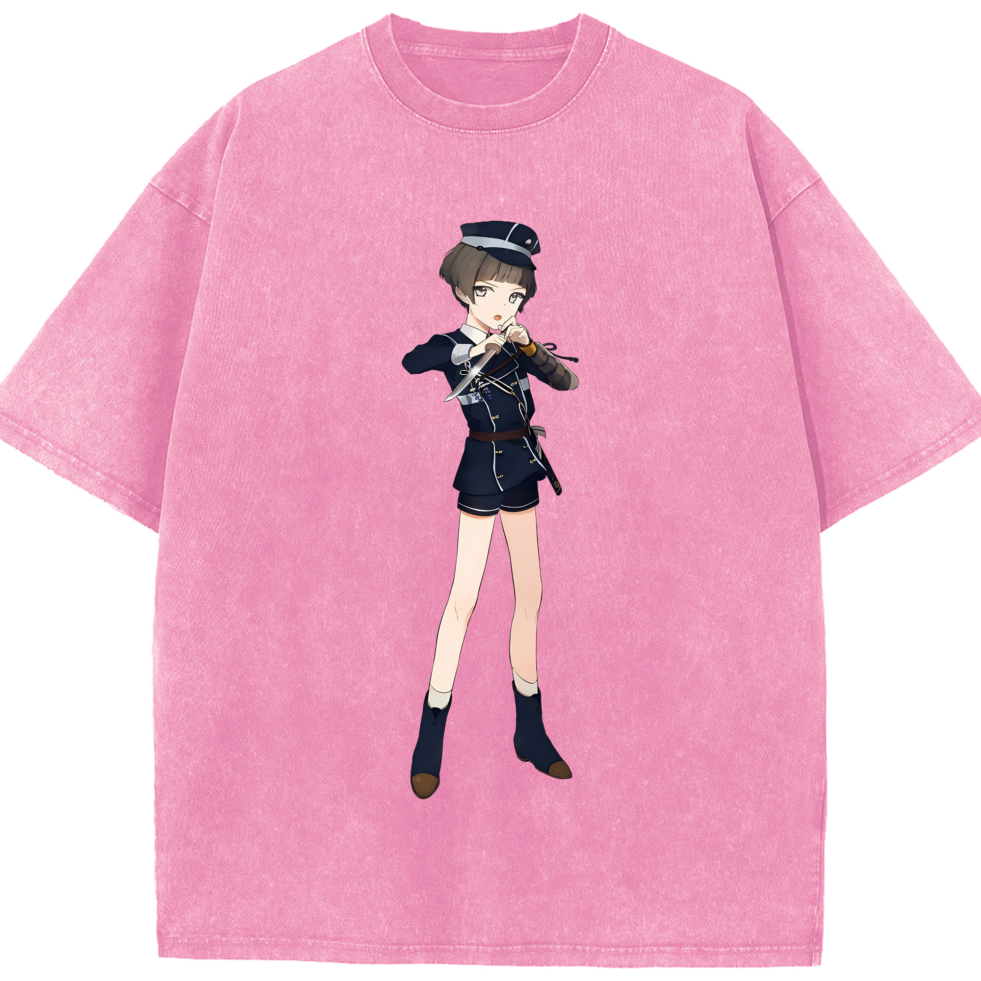（画像用） 刀剣乱舞 Touken Ranbu 綿100% ヴィンテージ風 半袖Tシャツ（フロントプリント）